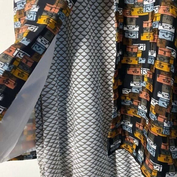 Anthropologie Porridge Retro Suitcase Novelty Print Top - Picture 10 of 10